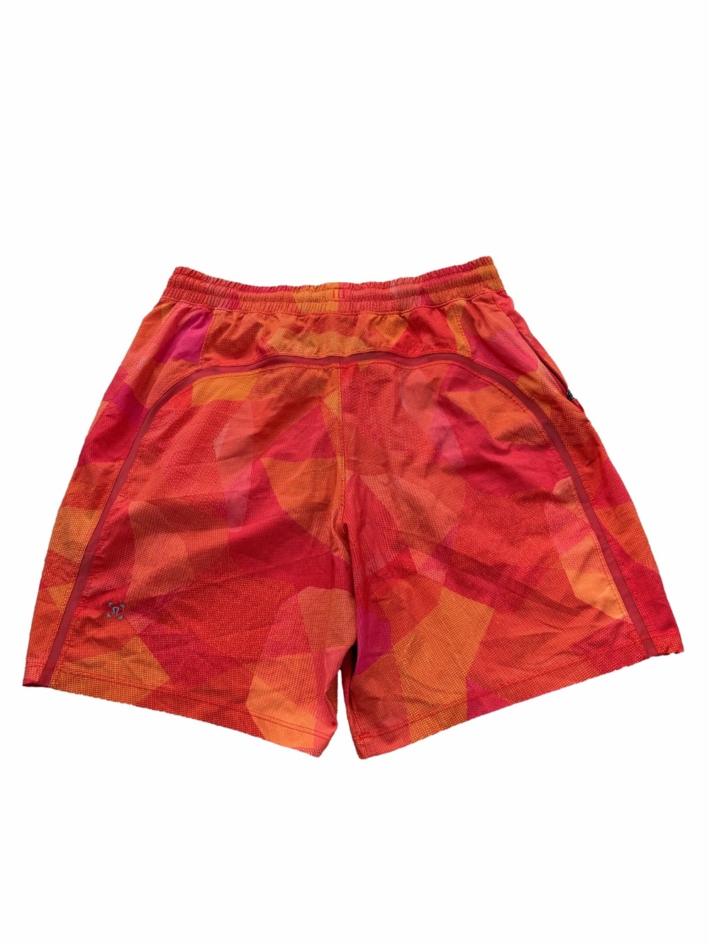 Lululemon Men’s Size Medium Pace Breaker Shorts Linerless 7” in Mesh Mash Orange - Picture 2 of 12